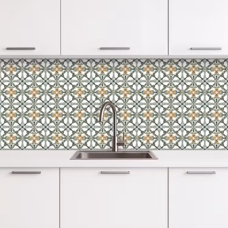 Floraal - Verweerd - Keurrijk keuken achterwand 2 middel 871 -3d