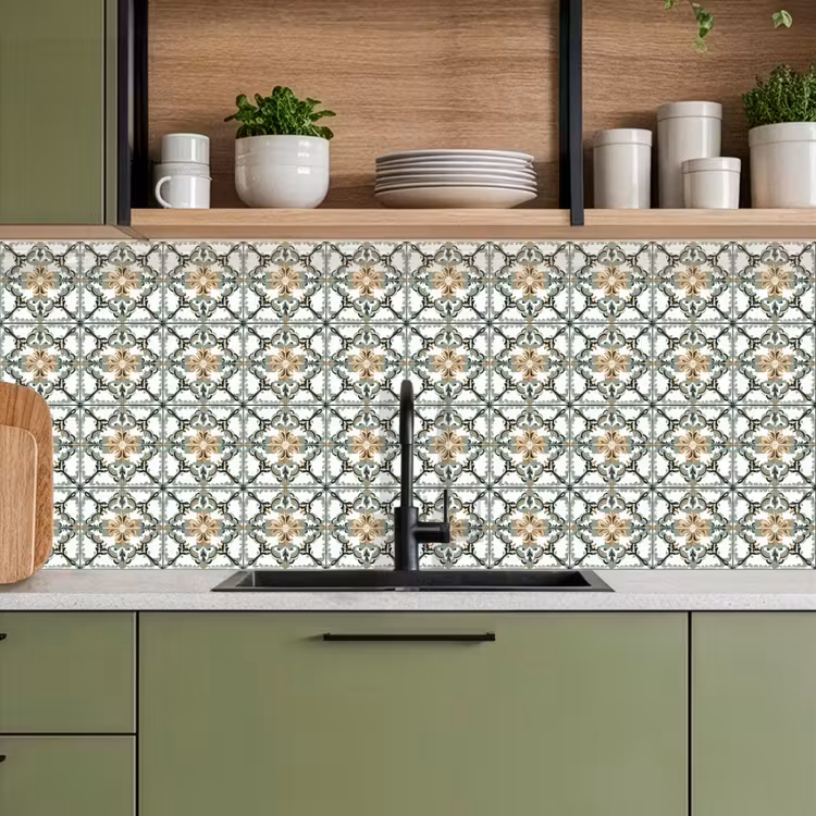 Floraal - Verweerd - Keurrijk keuken achterwand 2 middel 871 -sfeer3