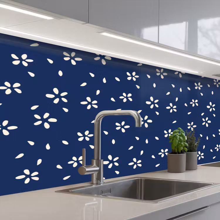 Bloesem - Patroon - Lente - Japan keuken achterwand 2 middel 871 -3d_schuin