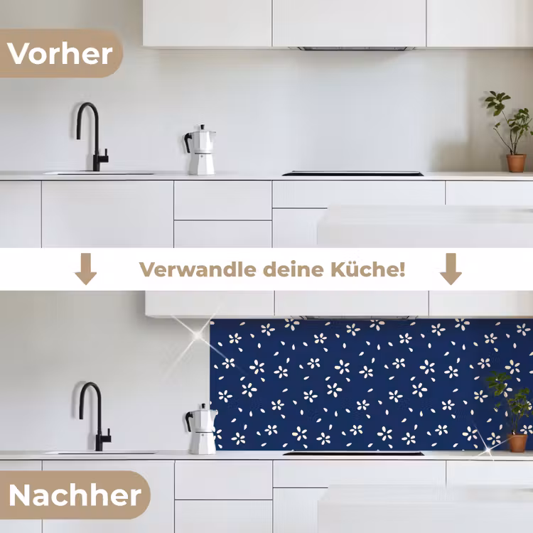 Bloesem - Patroon - Lente - Japan keuken achterwand 2 middel 871 -voor-na_DE