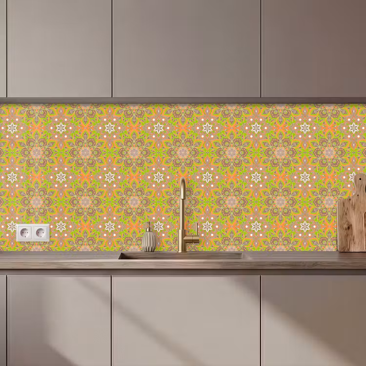 Bohemian - Mandala - Patronen keuken achterwand 2 middel 871 zz_3dshopping