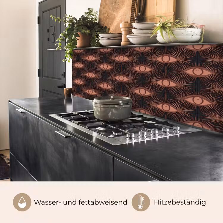 Boheems - Oog - Bruin keuken achterwand 2 middel 871 -usp_DE