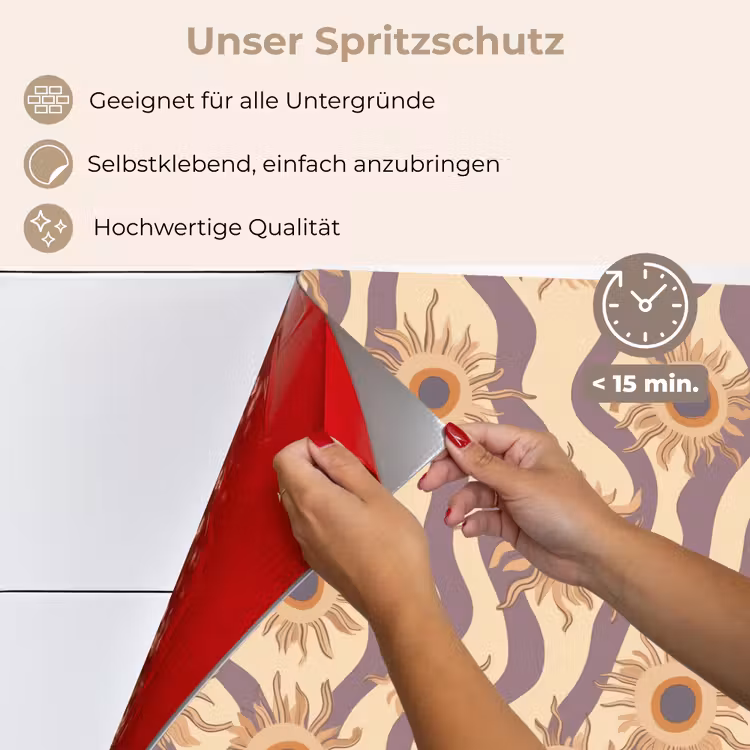 Bohemian - Vibe - Lavendelpaars keuken achterwand spatscherm klein 900 -spatscherm_DE