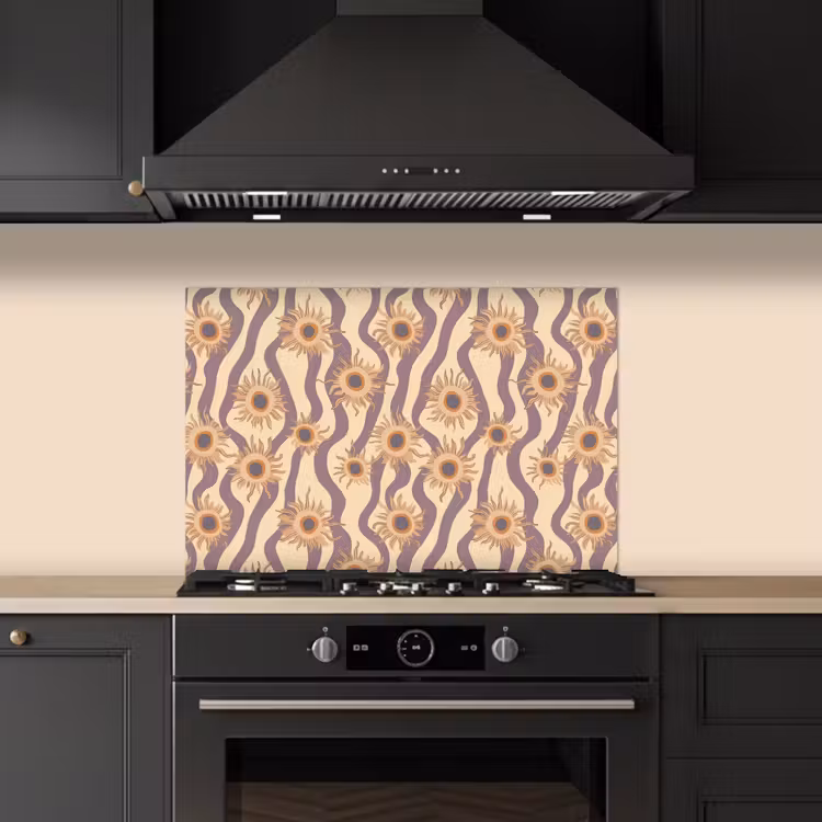Bohemian - Vibe - Lavendelpaars keuken achterwand spatscherm klein 900 -sfeer1