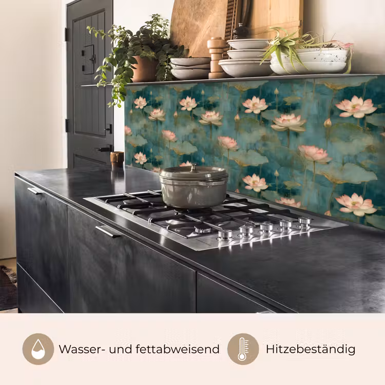 Botanisch - Bloemen - Roze keuken achterwand 2 middel 871 -usp_DE