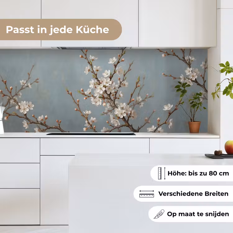 Botanisch - Stilleven - Blauw keuken achterwand 2 middel -sfeer4_DE