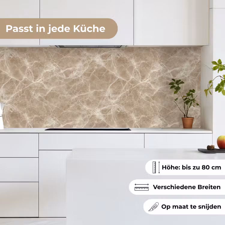 Bruin - Kristaladers - Marmer keuken achterwand 2 middel 871 -sfeer4_DE