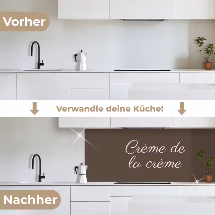 Creme de la creme keuken achterwand 2 middel -voor-na_DE