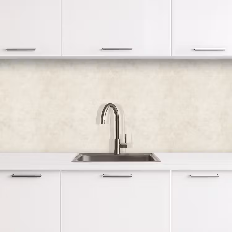 Crème - Egaal - Beton keuken achterwand 2 middel 871 -3d