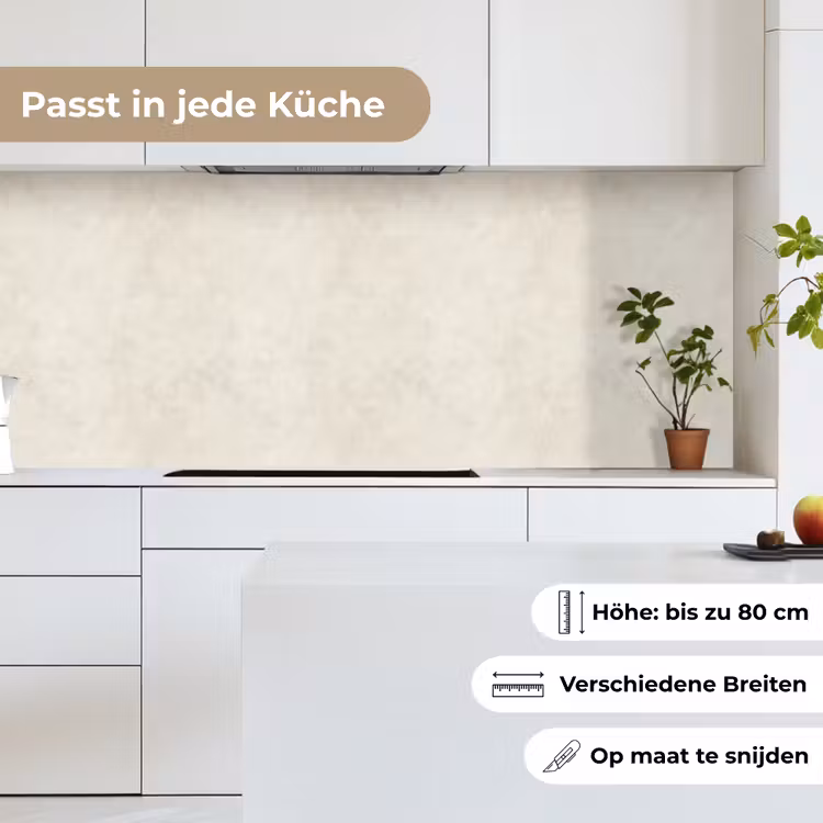 Crème - Egaal - Beton keuken achterwand 2 middel 871 -sfeer4_DE