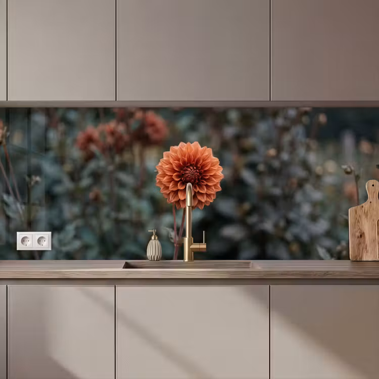 Dahlia - Bloem - Natuur - Sfeervol keuken achterwand 2 middel zz_3dshopping