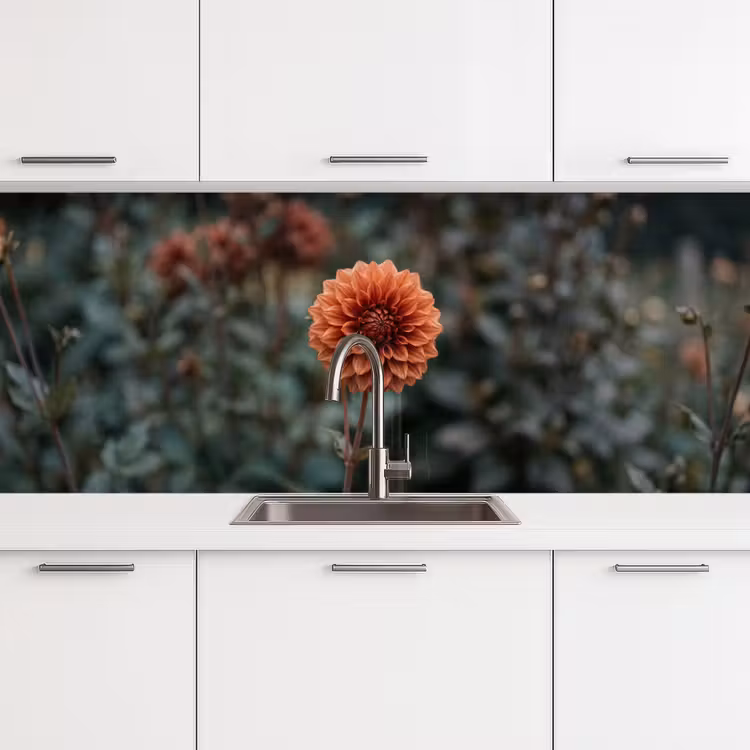 Dahlia - Bloem - Natuur - Sfeervol keuken achterwand 2 middel -3d