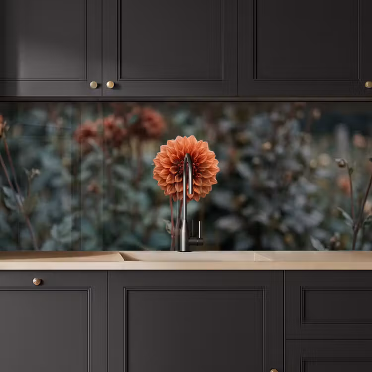 Dahlia - Bloem - Natuur - Sfeervol keuken achterwand 2 middel -sfeer1