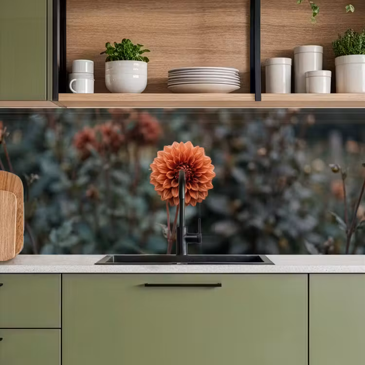 Dahlia - Bloem - Natuur - Sfeervol keuken achterwand 2 middel -sfeer3