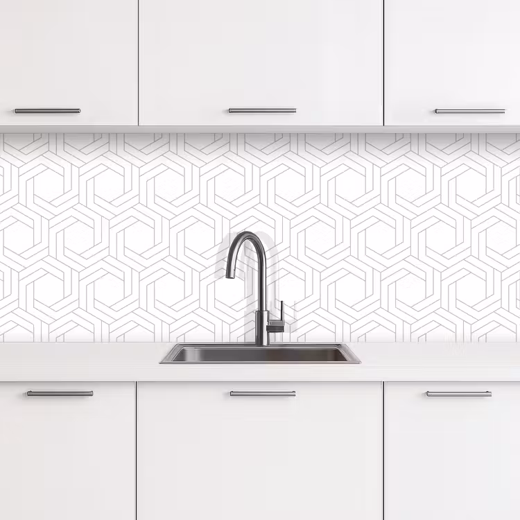 Design - Geometrie - Patronen - Abstract keuken achterwand 2 middel 871 -3d