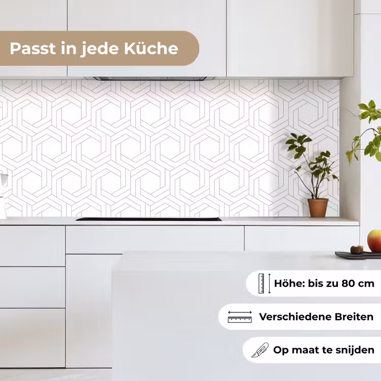 Design - Geometrie - Patronen - Abstract keuken achterwand 2 middel 871 -sfeer4_DE