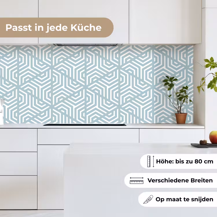 Design - Geometrie - Patroon - Driehoek keuken achterwand 2 middel 871 -sfeer4_DE