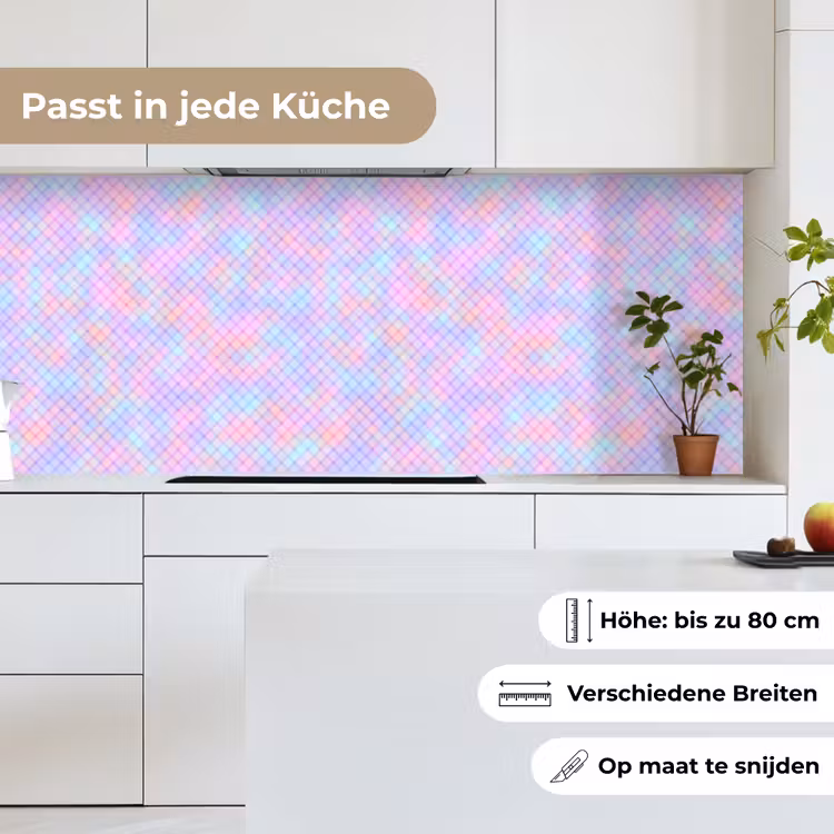 Design - Geometrie - Roze keuken achterwand 2 middel 871 -sfeer4_DE