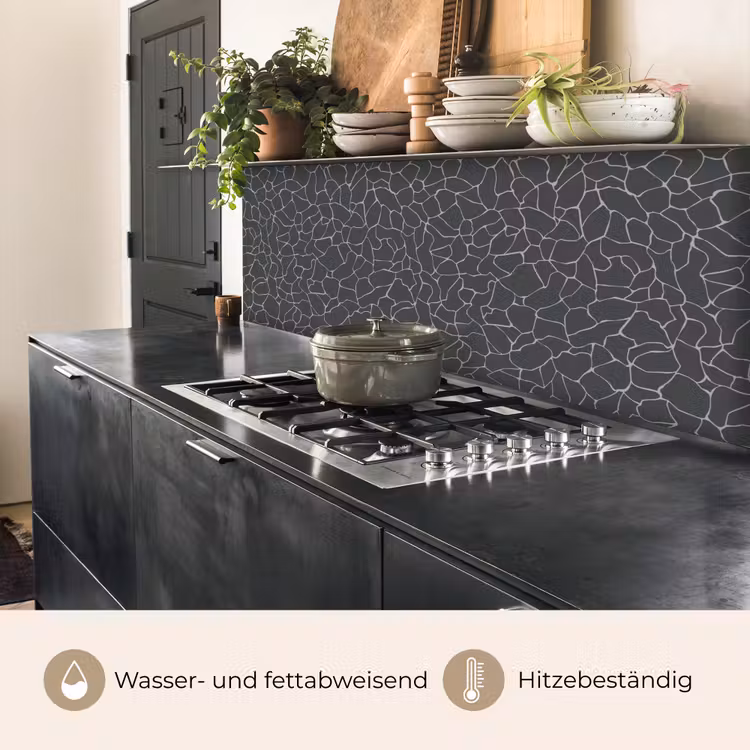 Design - Geometrie - Zwart keuken achterwand 2 middel 871 -usp_DE