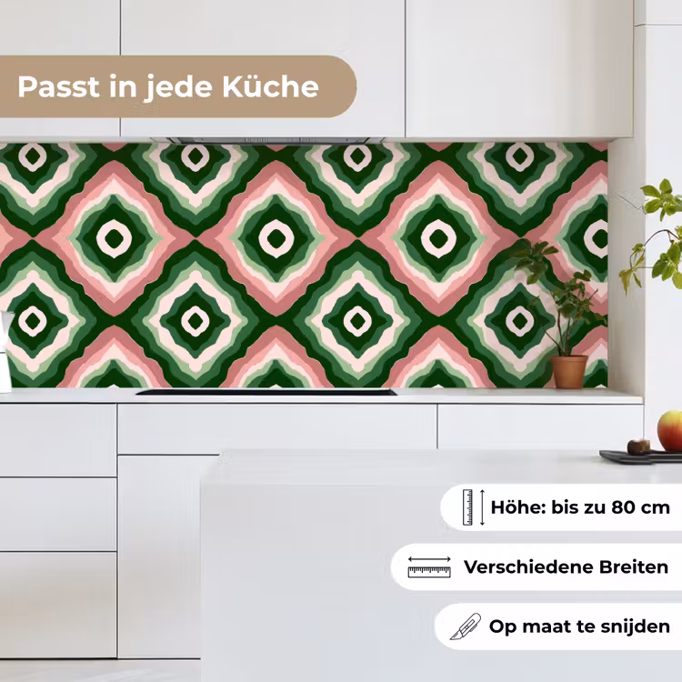 Ontwerp - Organisch - Kleurrijk keuken achterwand 2 middel 871 -sfeer4_DE