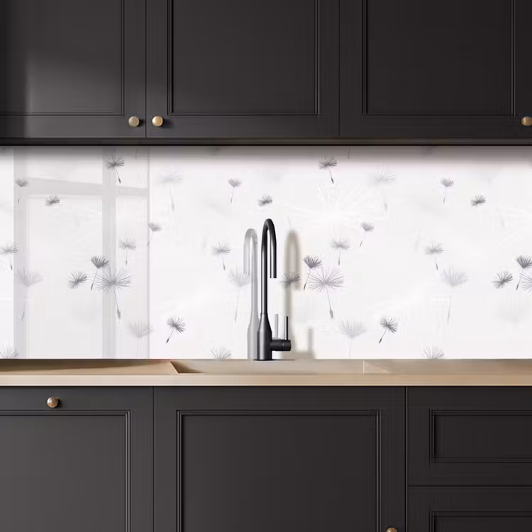 Design - Paardenbloem - Bloemen keuken achterwand 2 middel 871 -sfeer1