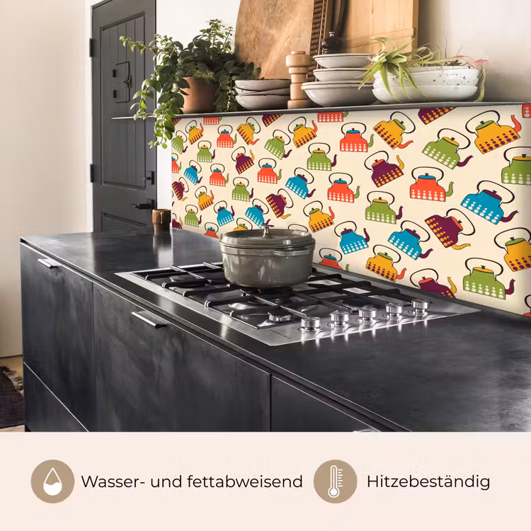 Design - Retro - Theepot - Kleuren keuken achterwand 2 middel 871 -usp_DE