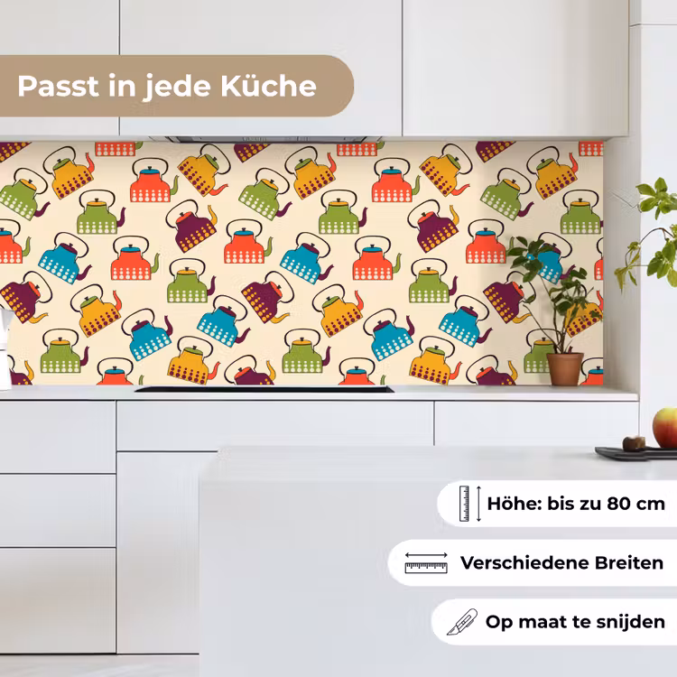Design - Retro - Theepot - Kleuren keuken achterwand 2 middel 871 -sfeer4_DE