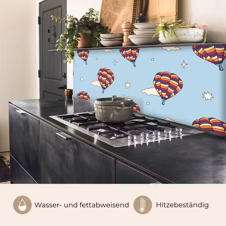 Design - Vintage - Luchtballon keuken achterwand 2 middel 871 -usp_DE