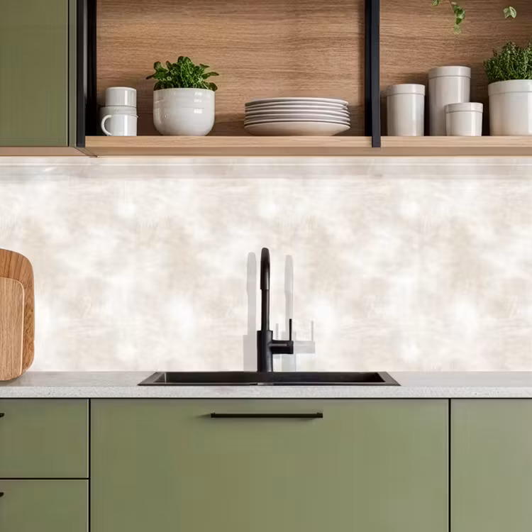 Subtiel - Structuur - Beige keuken achterwand 2 middel 871 -sfeer3