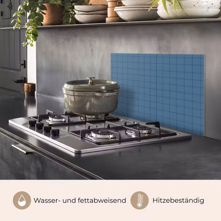 Ruiten - Geometrisch - Blauw keuken achterwand spatscherm klein 900 -usp_DE