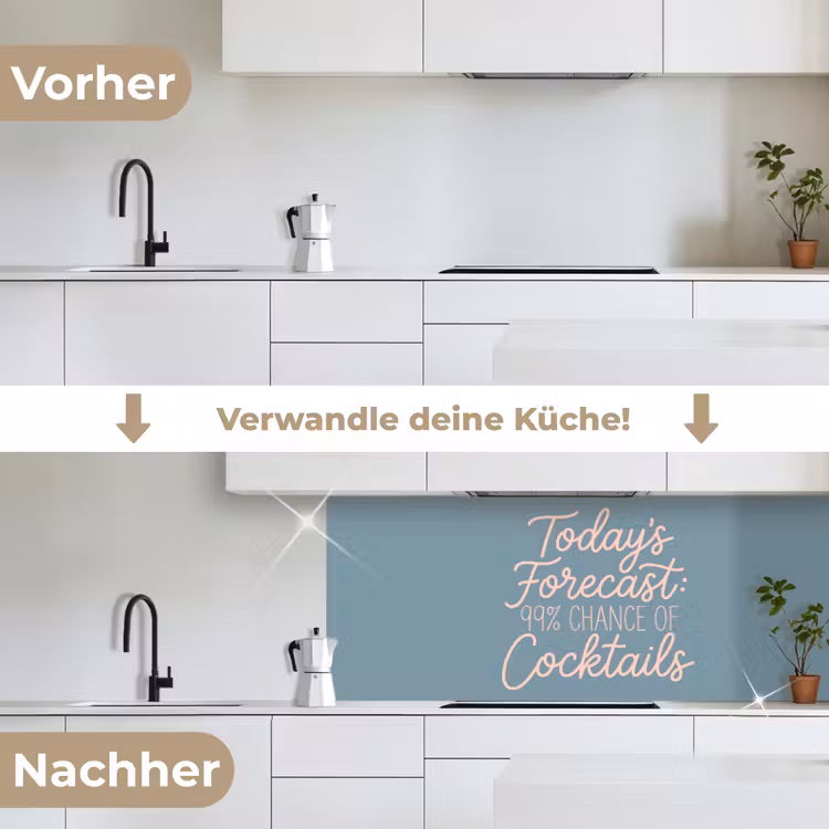 Today's Forecast - Cocktails - Blauw keuken achterwand 2 middel -voor-na_DE