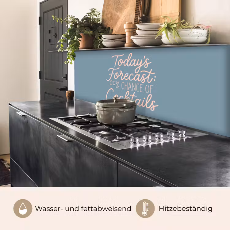 Today's Forecast - Cocktails - Blauw keuken achterwand 2 middel -usp_DE