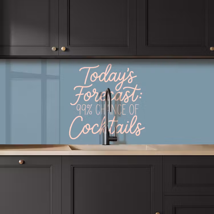 Today's Forecast - Cocktails - Blauw keuken achterwand 2 middel -sfeer1
