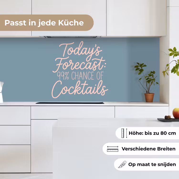 Today's Forecast - Cocktails - Blauw keuken achterwand 2 middel -sfeer4_DE