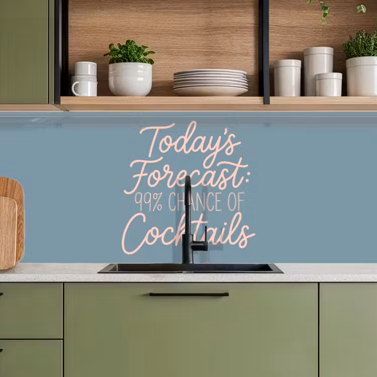 Today's Forecast - Cocktails - Blauw keuken achterwand 2 middel -sfeer3