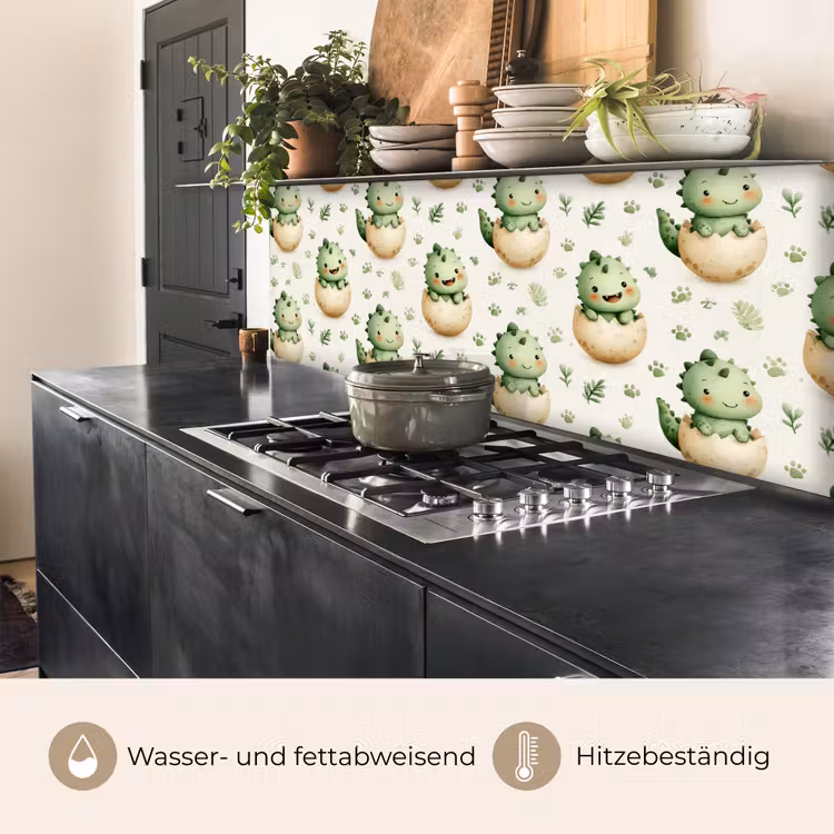 Dino - Eieren - Groen keuken achterwand 2 middel 871 -usp_DE