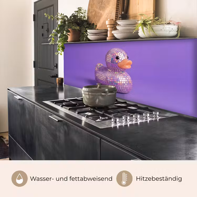 Disco - Eend - Paars keuken achterwand 2 middel -usp_DE