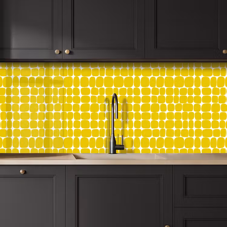 Stippen - Modern - Geel keuken achterwand 2 middel 871 -sfeer1