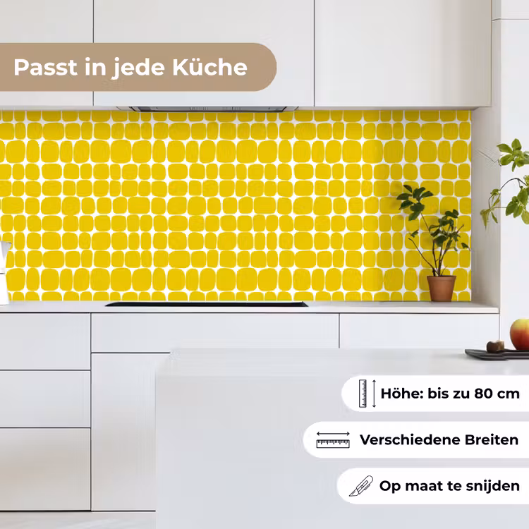 Stippen - Modern - Geel keuken achterwand 2 middel 871 -sfeer4_DE
