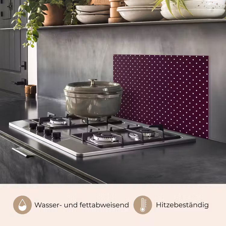 Stippen - Modern - Paars keuken achterwand spatscherm klein 900 -usp_DE