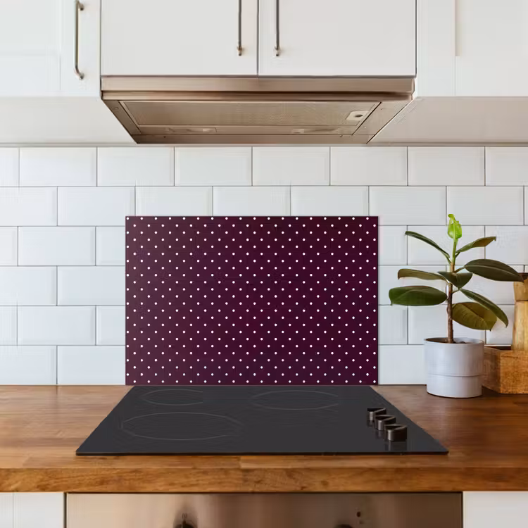 Stippen - Modern - Paars keuken achterwand spatscherm klein 900 -sfeer2