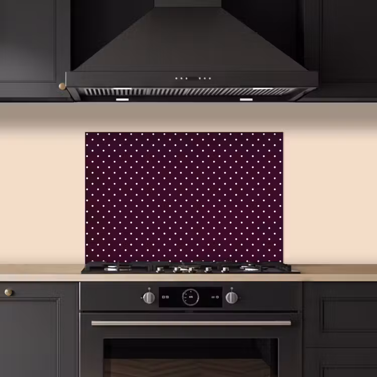 Stippen - Modern - Paars keuken achterwand spatscherm klein 900 -sfeer1