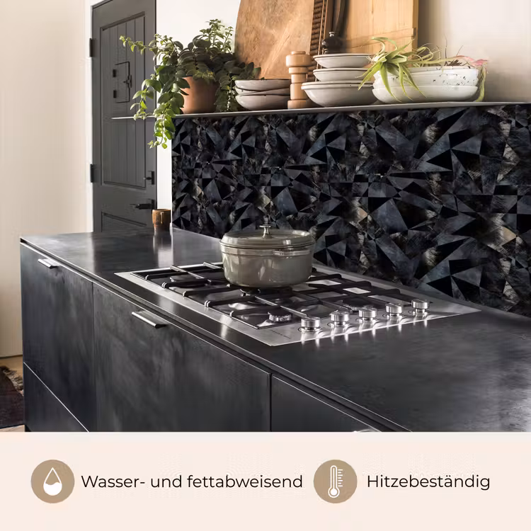Driehoeken - Abstract - Donker keuken achterwand 2 middel 871 -usp_DE