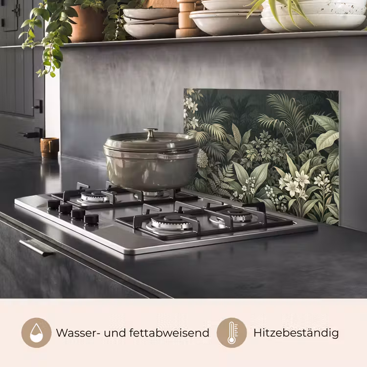 Jungle - Bladeren - Botanisch - Groen keuken achterwand spatscherm klein -usp_DE