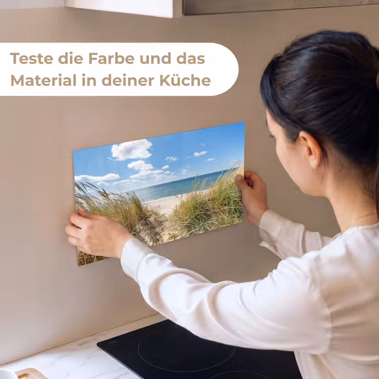 Duin - Gras - Zee - Strand keuken achterwand sample klein -USP_sampleDE