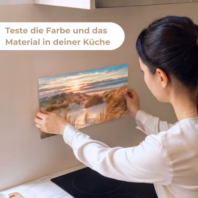 Duin - Planten - Zonsondergang - Strand - Zee keuken achterwand sample klein -USP_sampleDE