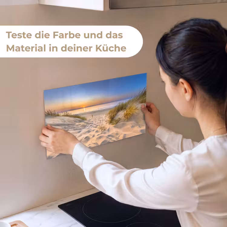 Duin - Zonsondergang - Horizon - Strand - Gras keuken achterwand sample klein -USP_sampleDE