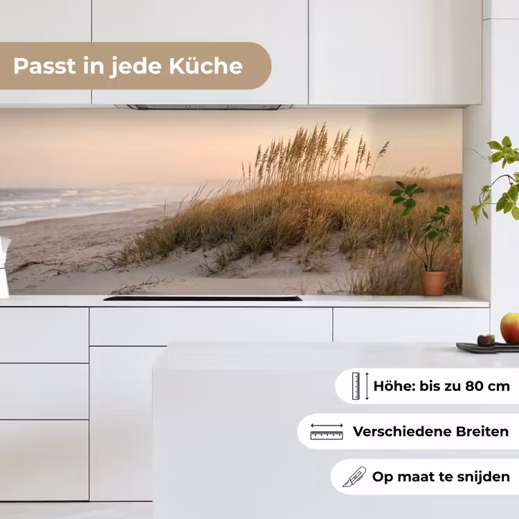 Duinlandschap - Zonsondergang - Strand keuken achterwand 2 middel -sfeer4_DE