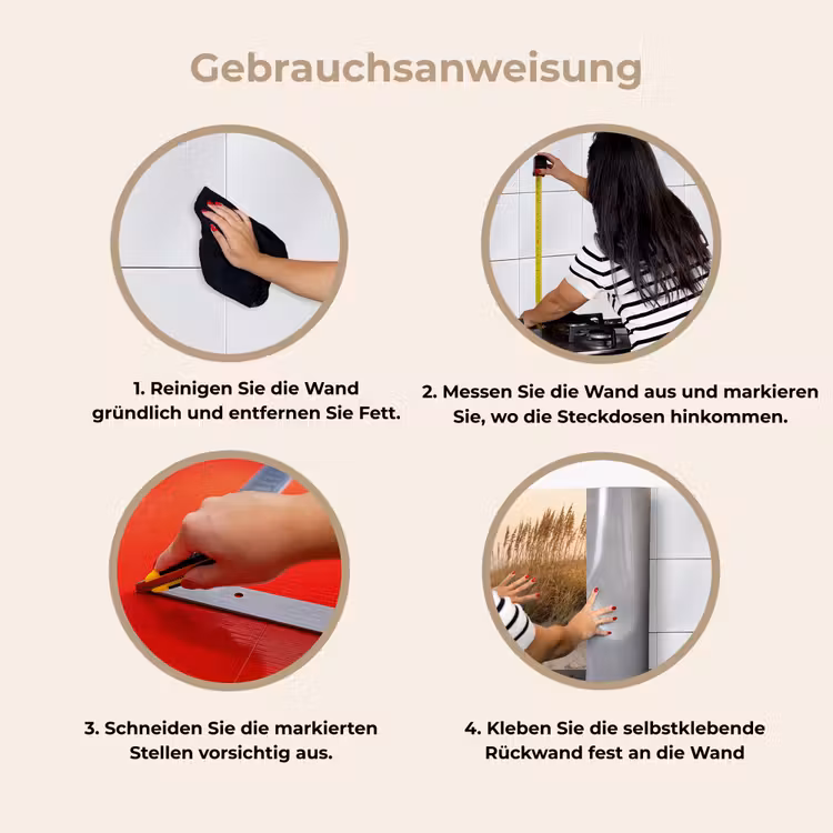 Duinlandschap - Zonsondergang - Strand keuken achterwand 2 middel -gebruiksaanwijzing_DE