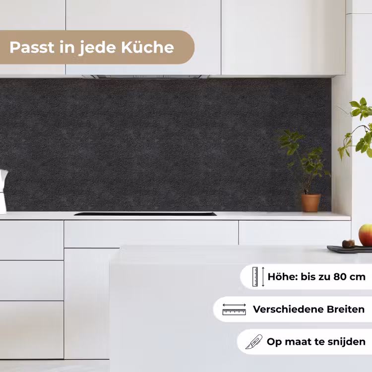 Donkergrijs - Asfaltstructuur - Ruw keuken achterwand 2 middel 871 -sfeer4_DE